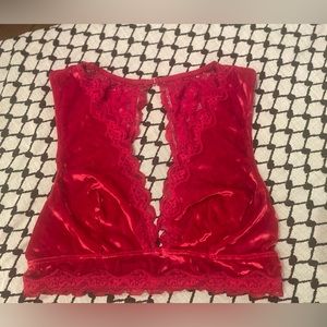 I.N.C. Velvet Bralette- Size Large